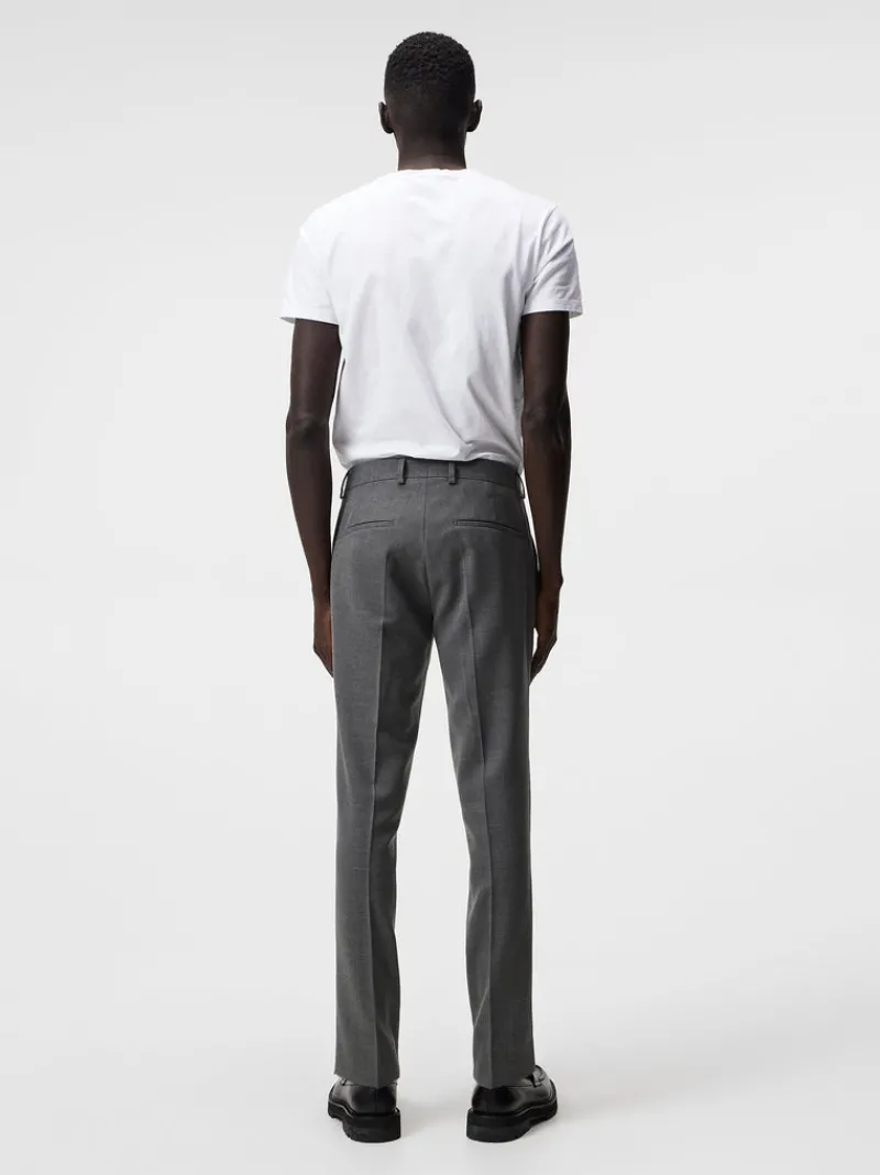 Kostymer & Skräddat | Skräddarsydda Byxor-J.Lindeberg Grant Active Hopsack Pants Grey Melange