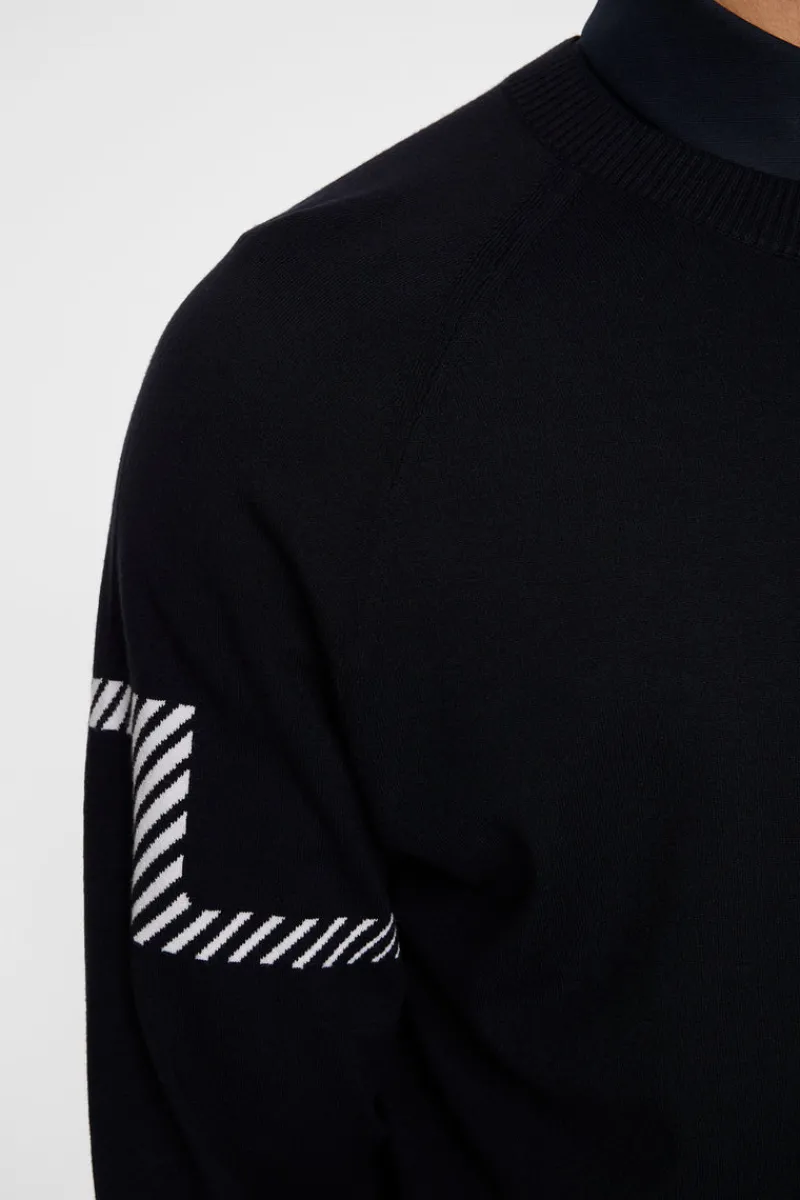 Golf | Stickat-J.Lindeberg Heath Knitted Sweater JL Navy