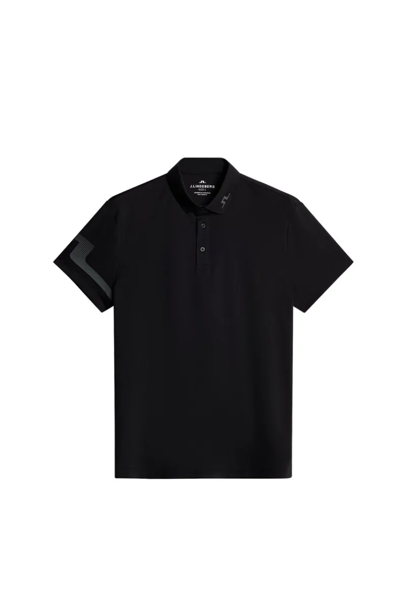 Golf | Pikétröjor-J.Lindeberg Heath Polo Black