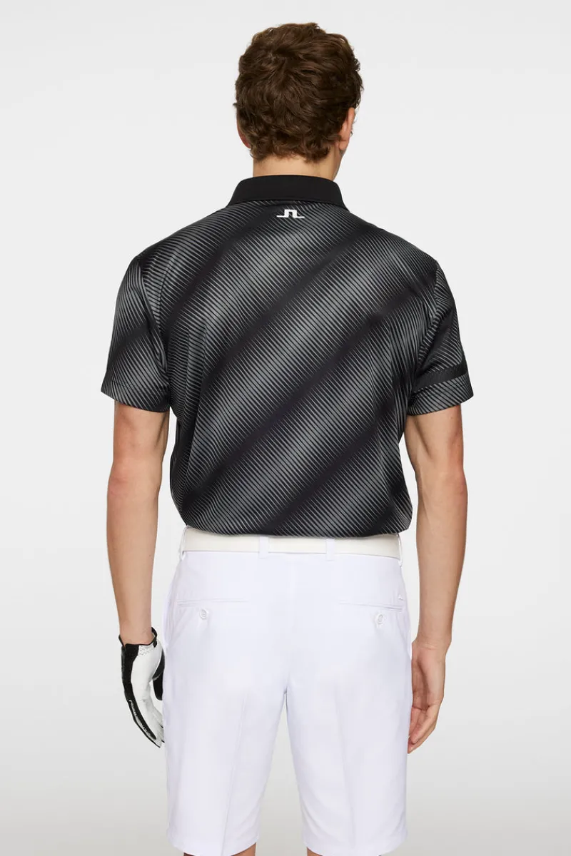 Golf | Pikétröjor-J.Lindeberg Heath Print Polo Comb Black M