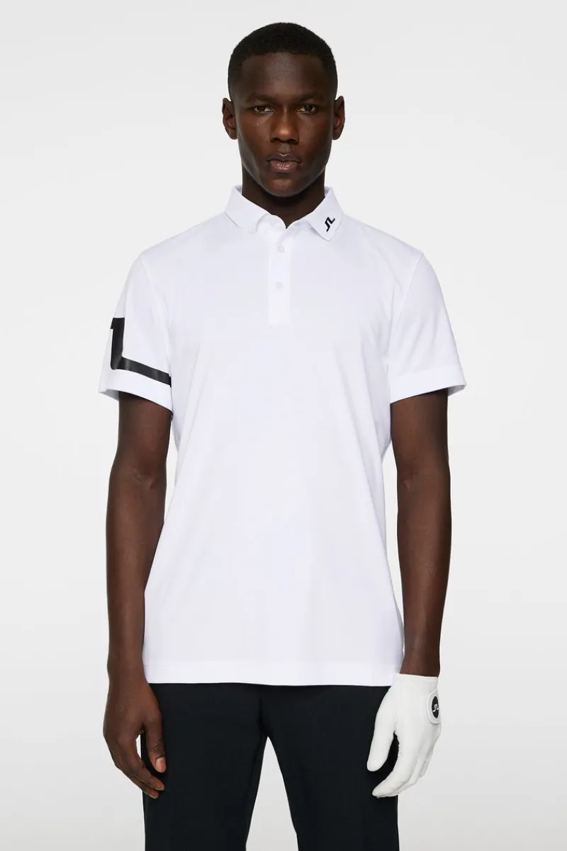 Golf | Pikétröjor-J.Lindeberg Heath Regular Fit Golf Polo White