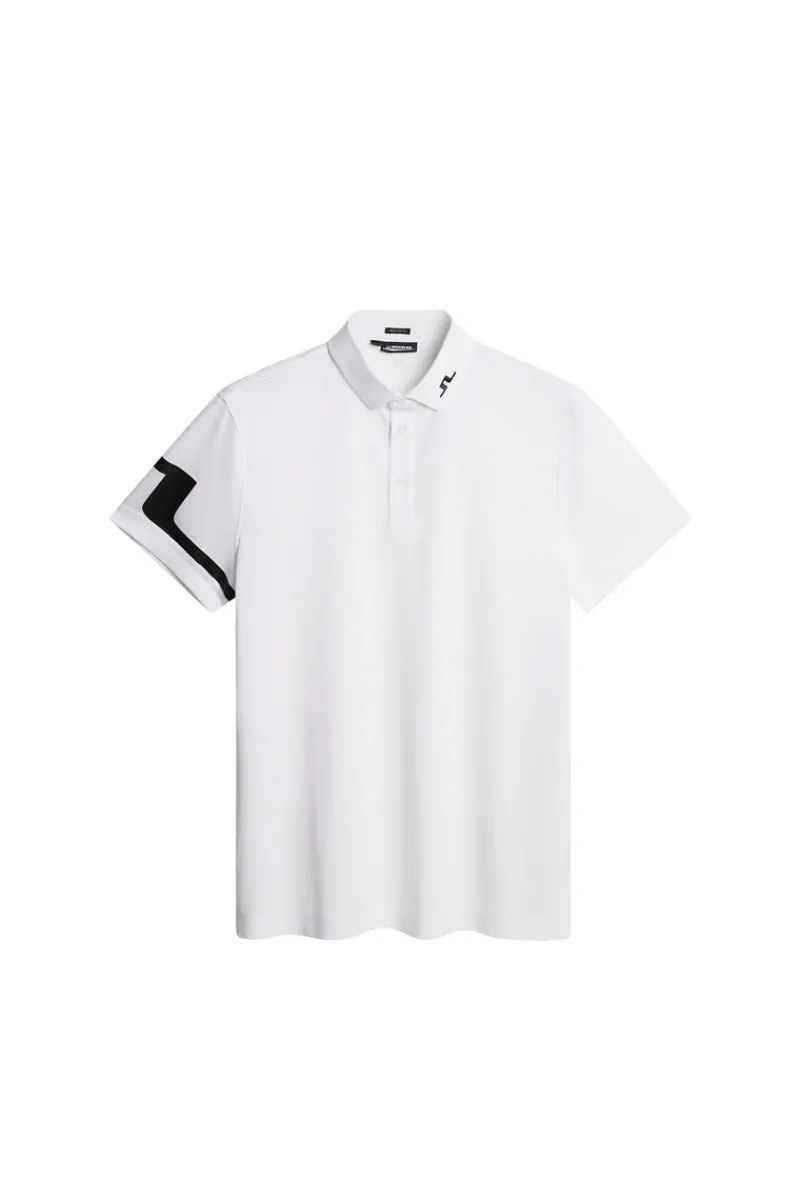 Golf | Pikétröjor-J.Lindeberg Heath Regular Fit Golf Polo White