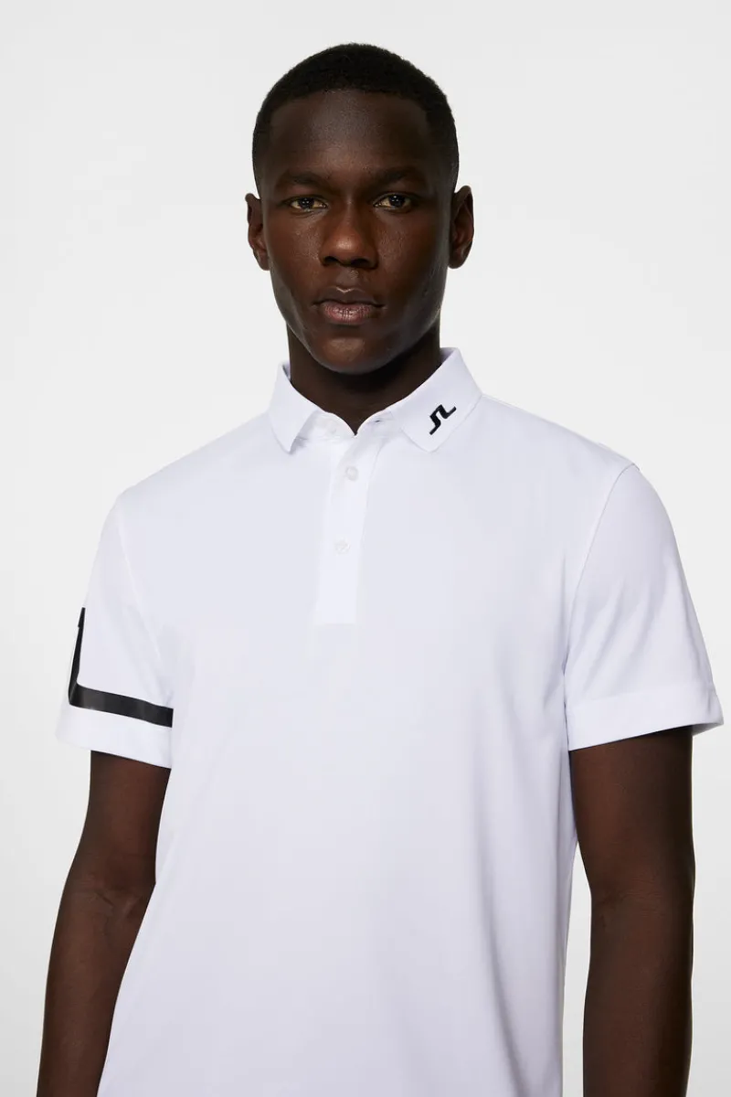 Golf | Pikétröjor-J.Lindeberg Heath Regular Fit Golf Polo White