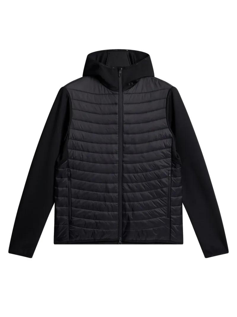 Jackor-J.Lindeberg Holden Quilt Hybrid Hood Black