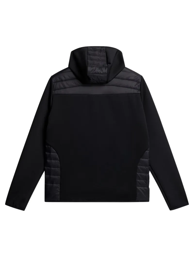 Jackor-J.Lindeberg Holden Quilt Hybrid Hood Black