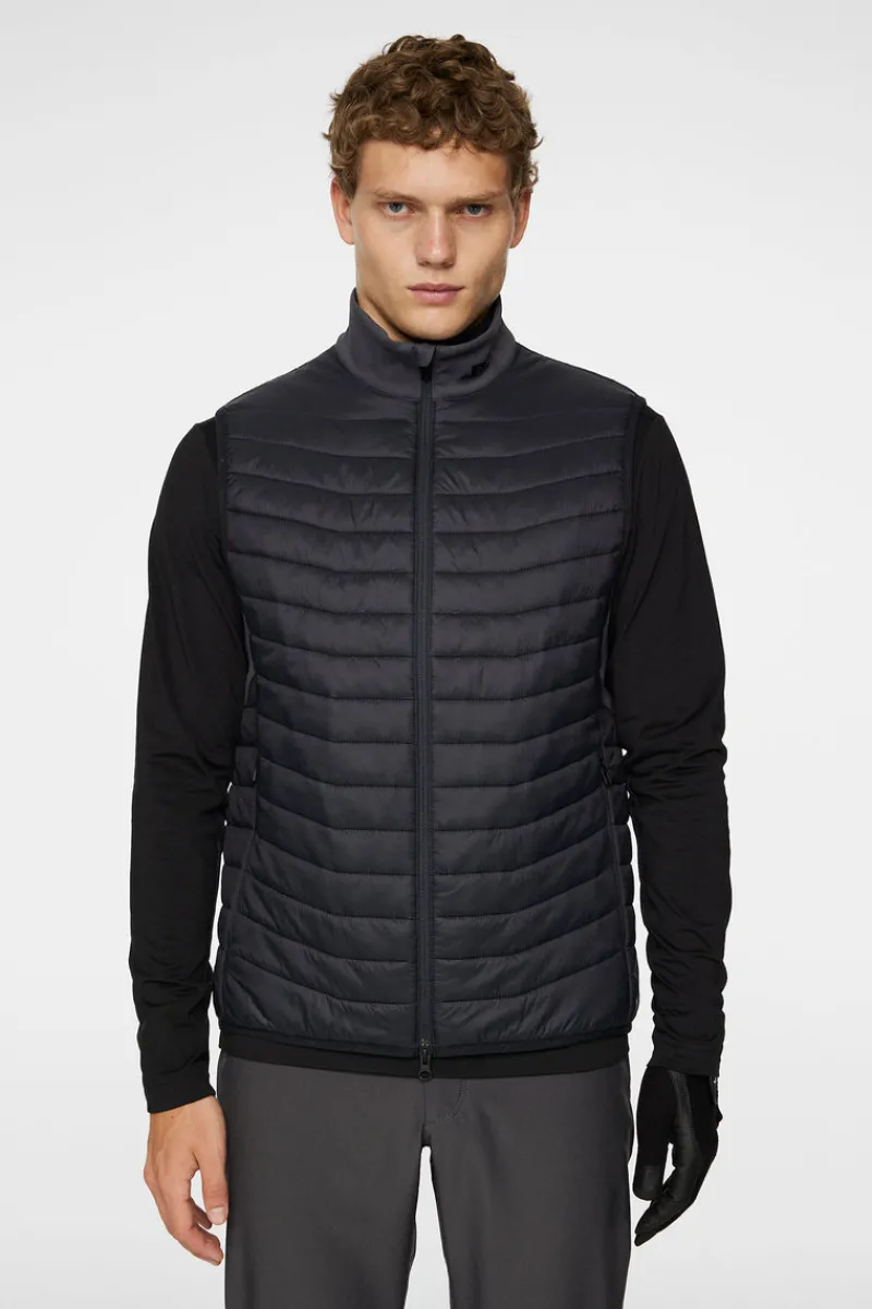 Golf | Ski-J.Lindeberg Holden Quilt Hybrid Vest Asphalt