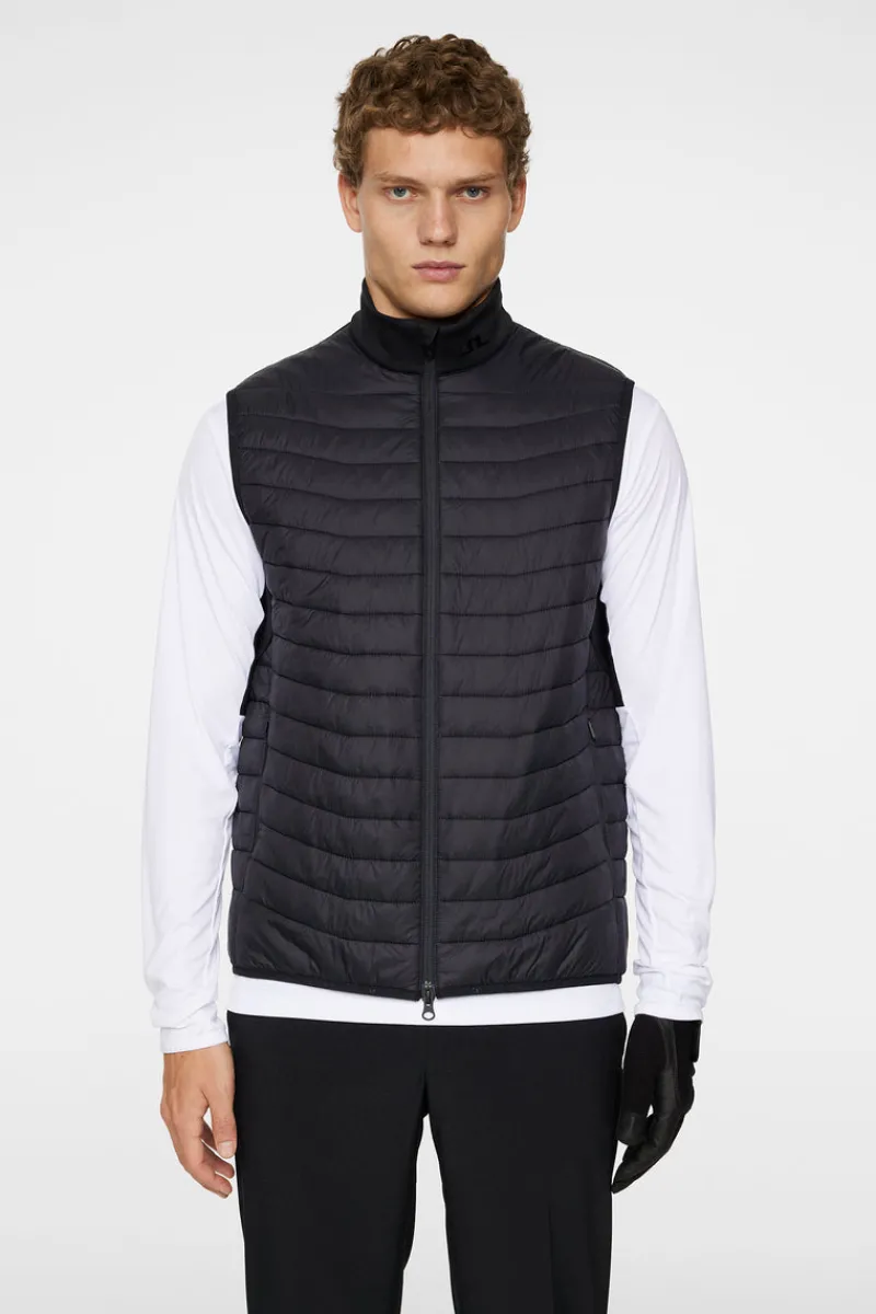 Golf | Ski-J.Lindeberg Holden Quilt Hybrid Vest Black
