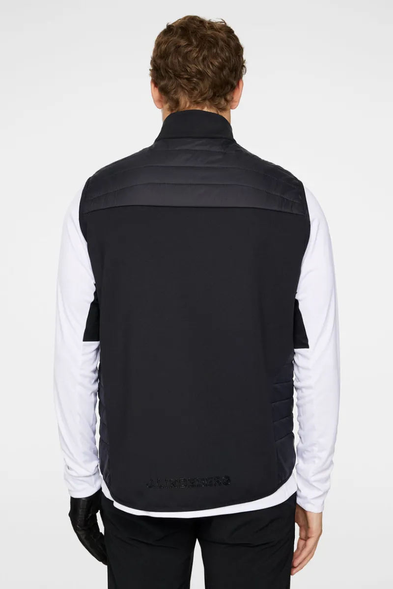 Golf | Ski-J.Lindeberg Holden Quilt Hybrid Vest Black