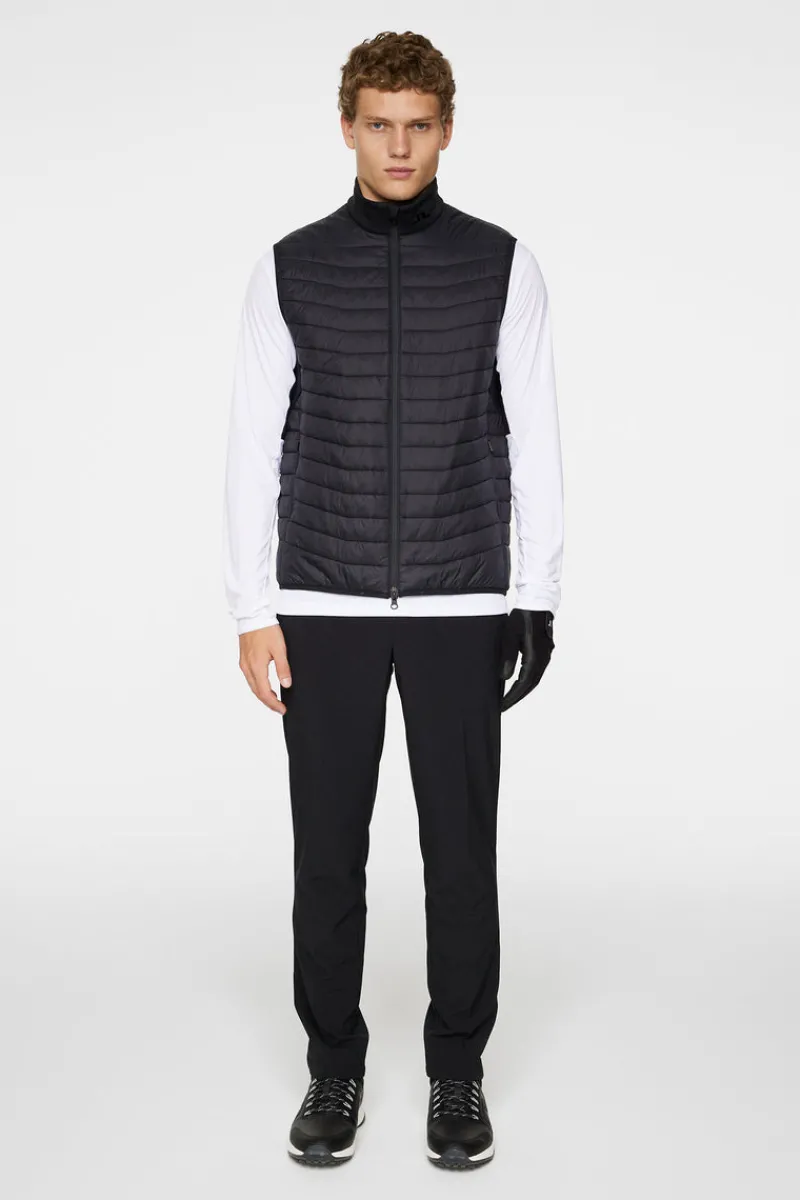 Golf | Ski-J.Lindeberg Holden Quilt Hybrid Vest Black
