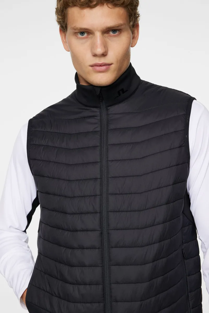 Golf | Ski-J.Lindeberg Holden Quilt Hybrid Vest Black