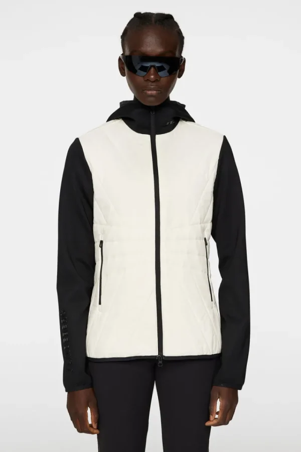 Golf | Ski-J.Lindeberg Holma Quilt Hybrid Hood Whisper White