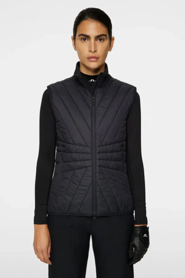 Golf | Ski-J.Lindeberg Holma Quilt Hybrid Vest Black