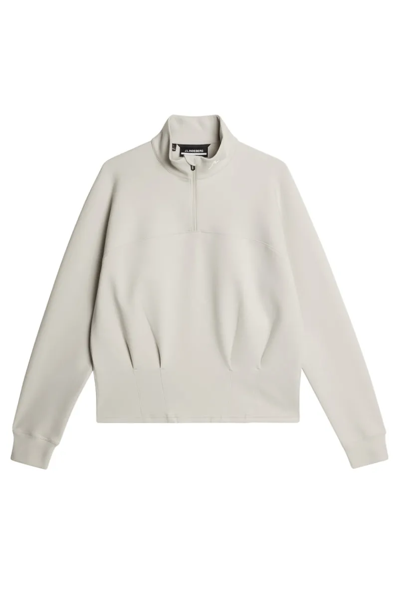 Golf | Bas- Och Mellanlager-J.Lindeberg Jodi Quarter Zip Sweatshirt Moonbeam