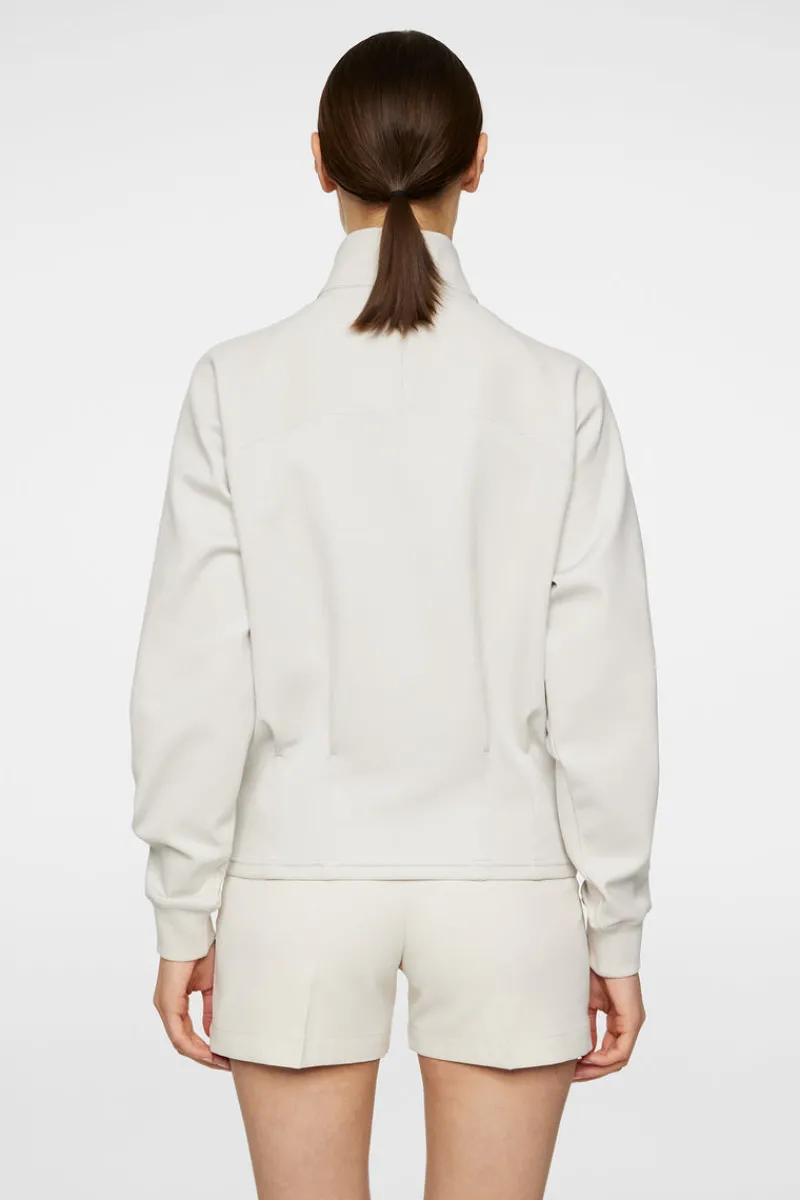 Golf | Bas- Och Mellanlager-J.Lindeberg Jodi Quarter Zip Sweatshirt Moonbeam