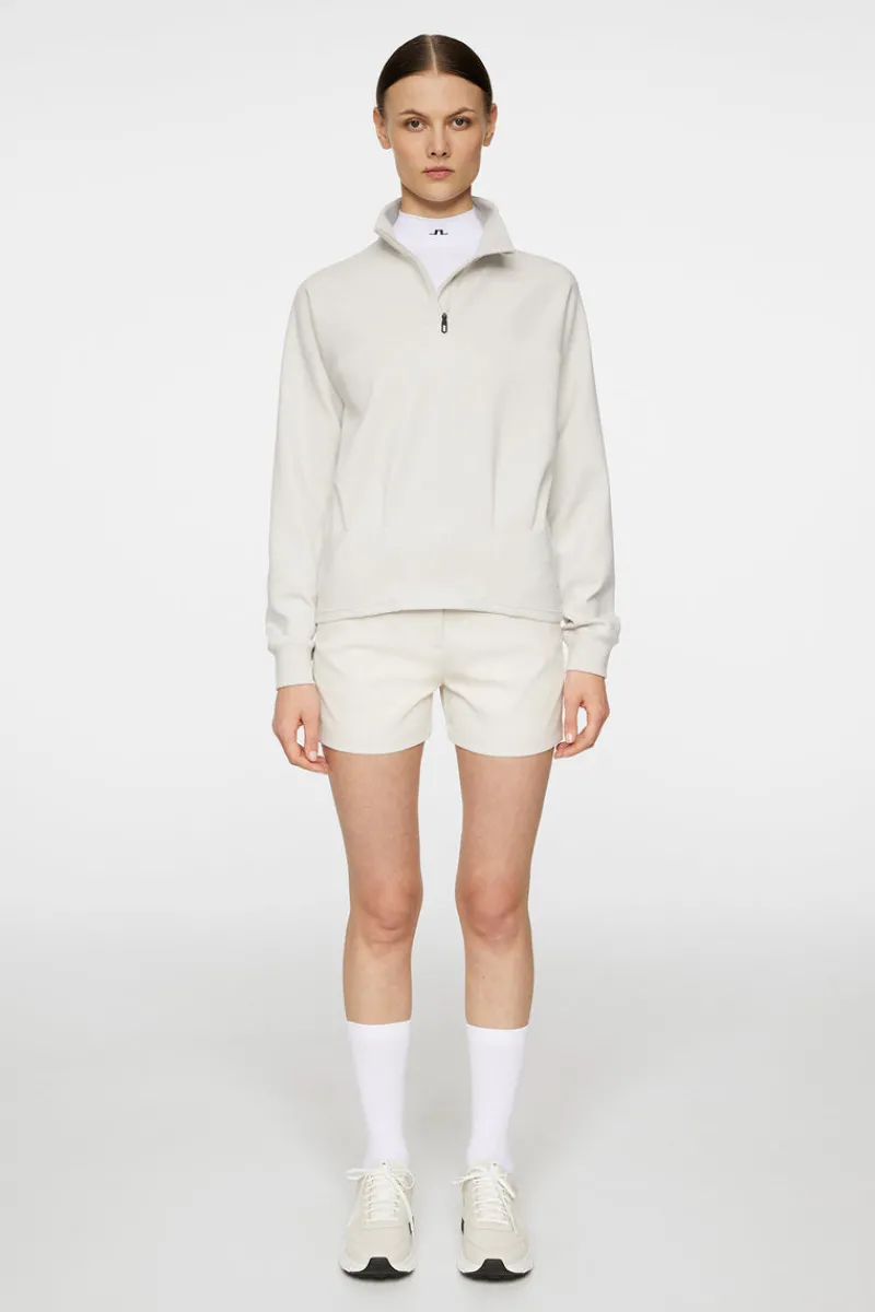 Golf | Bas- Och Mellanlager-J.Lindeberg Jodi Quarter Zip Sweatshirt Moonbeam
