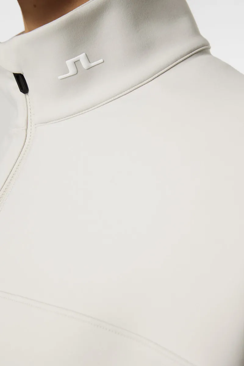 Golf | Bas- Och Mellanlager-J.Lindeberg Jodi Quarter Zip Sweatshirt Moonbeam