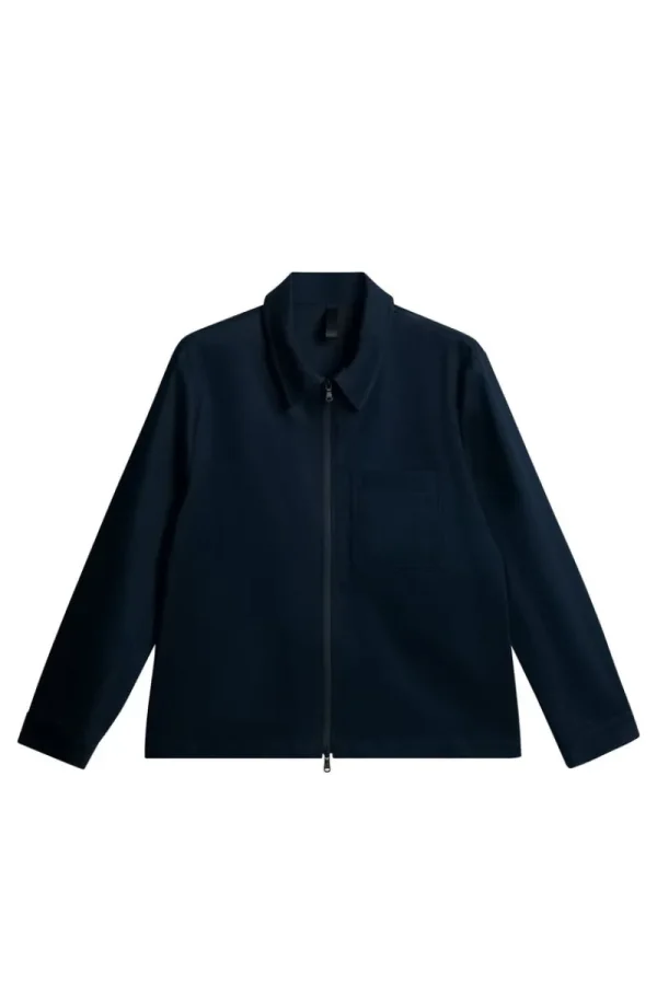 Kostymer & Skräddat | Kavajer-J.Lindeberg Julius Cotton Twill Overshirt JL Navy
