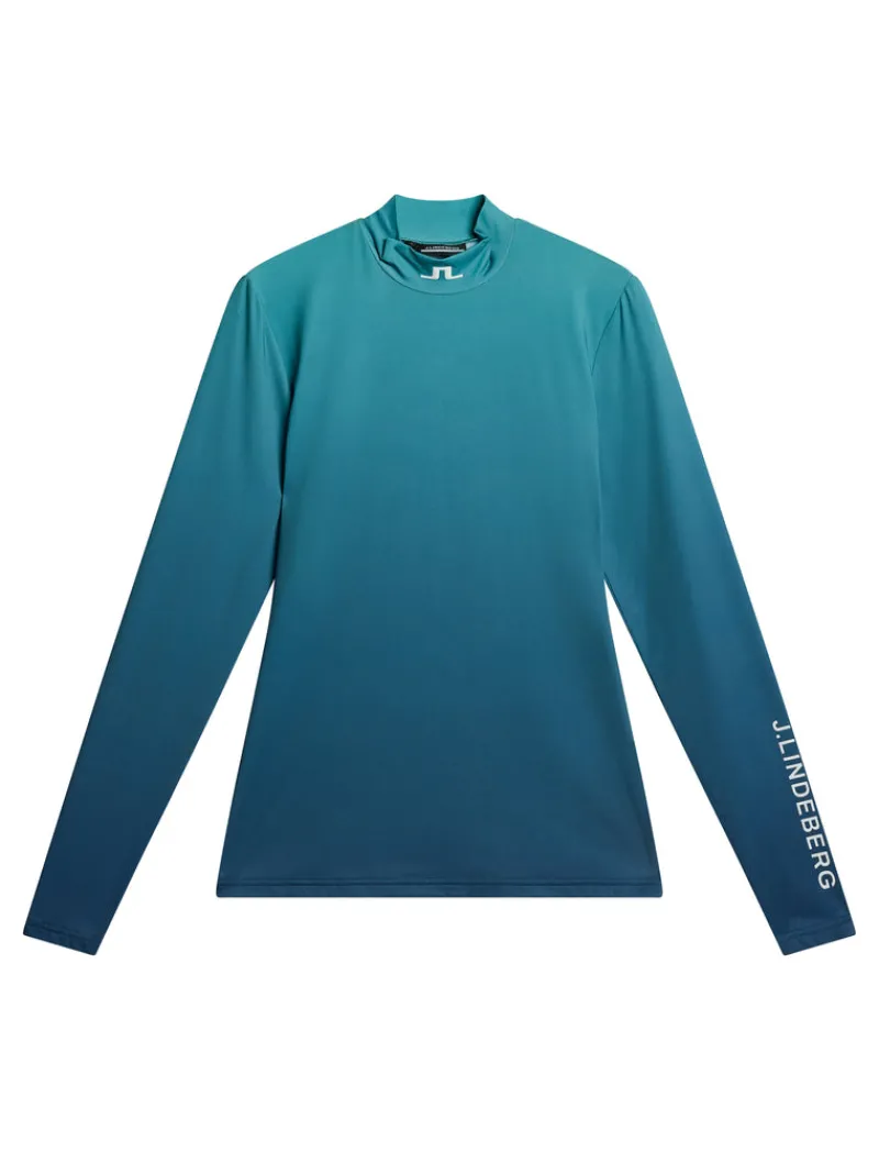 Golf | Bas- Och Mellanlager-J.Lindeberg Kate Compression Top Spectrum Fade Teal L