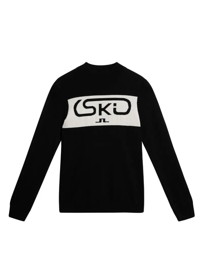 Ski | Stickat-J.Lindeberg Kelby Knitted Sweater Black