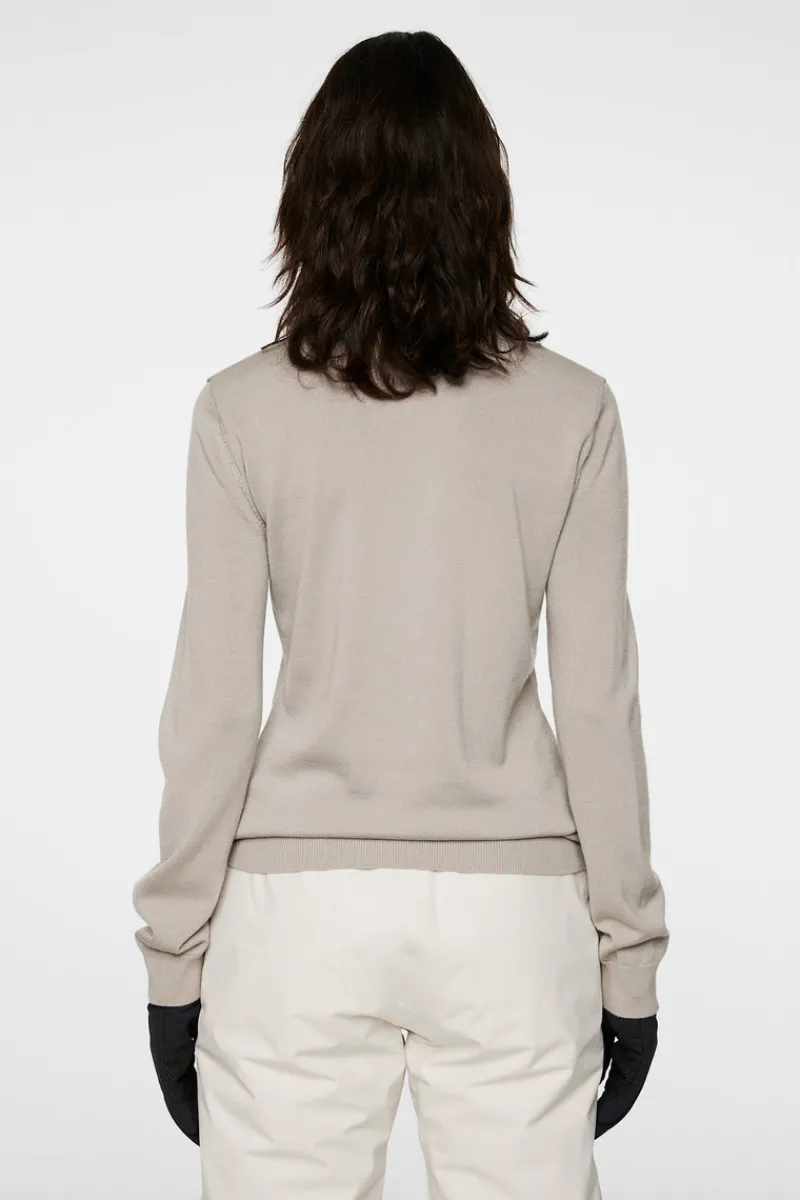 Ski | Toppar-J.Lindeberg Kelby Knitted Sweater Moonbeam
