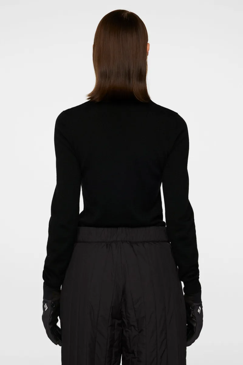 Ski | Stickat-J.Lindeberg Kelby Knitted Sweater Black