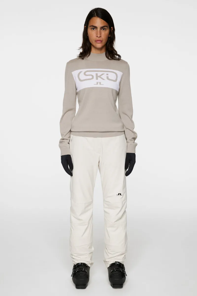 Ski | Toppar-J.Lindeberg Kelby Knitted Sweater Moonbeam