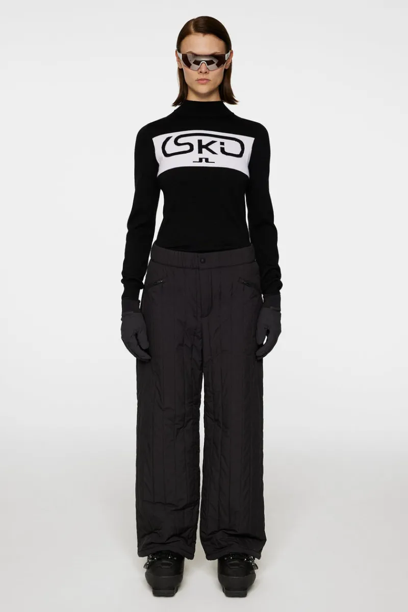 Ski | Stickat-J.Lindeberg Kelby Knitted Sweater Black