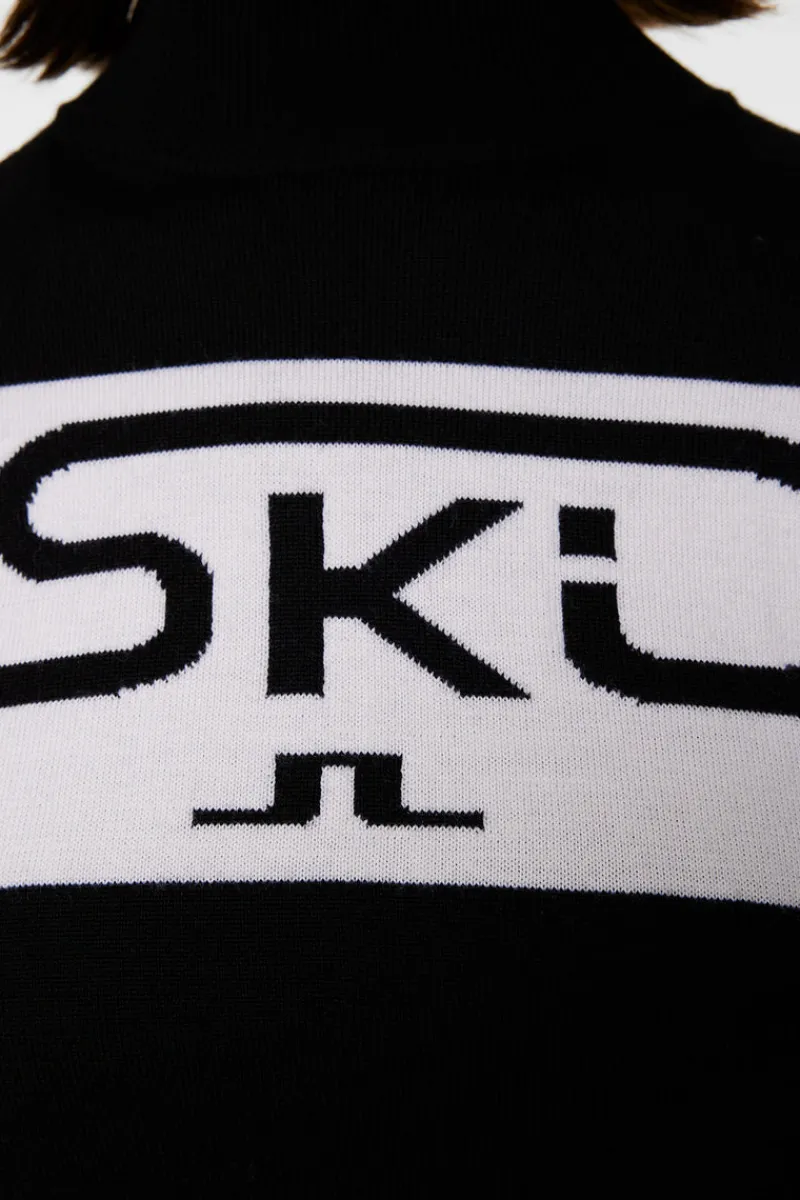 Ski | Stickat-J.Lindeberg Kelby Knitted Sweater Black