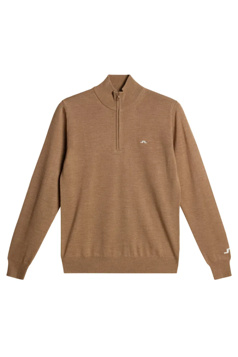 Golf | Stickat-J.Lindeberg Kian Zipped Sweater Tigers Eye