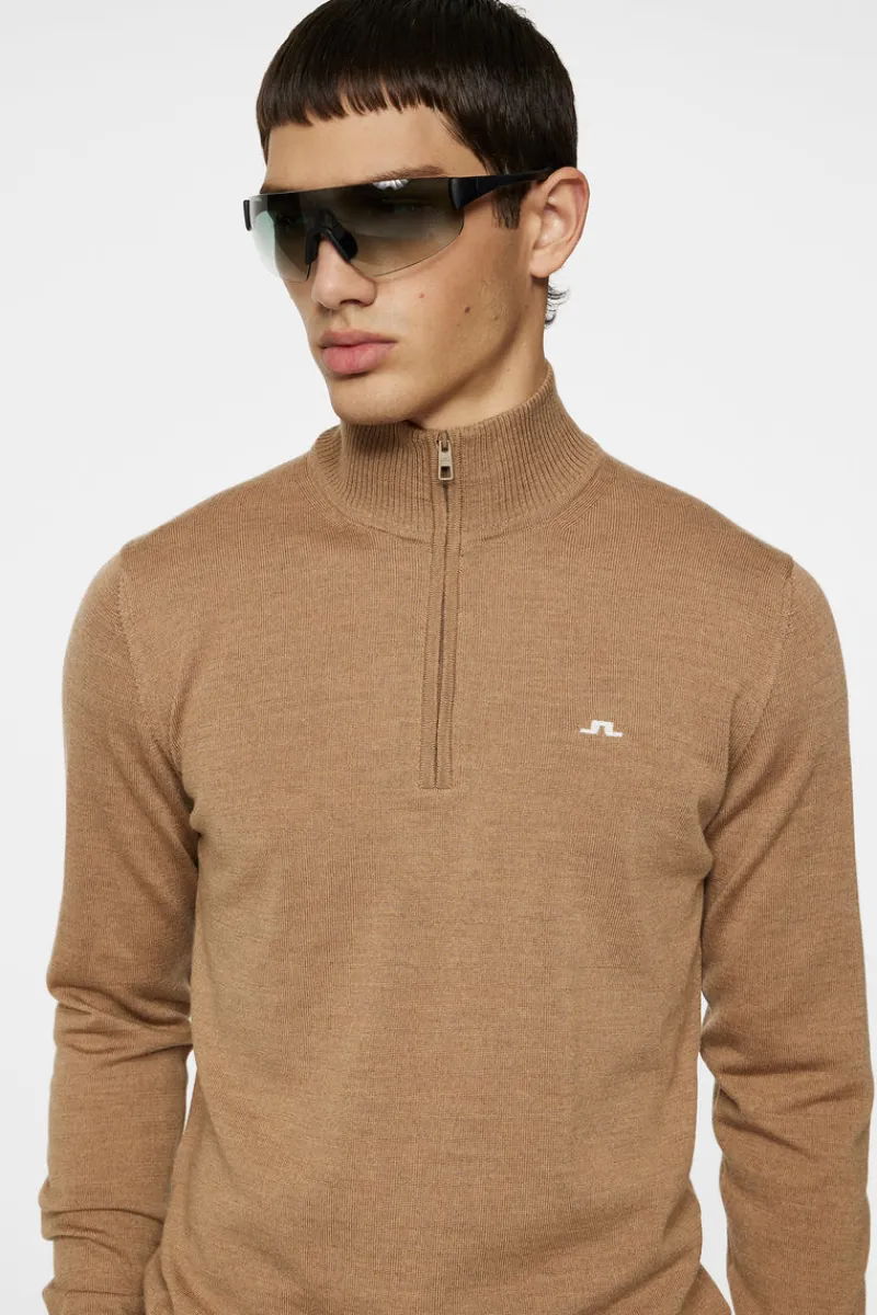 Golf | Stickat-J.Lindeberg Kian Zipped Sweater Tigers Eye