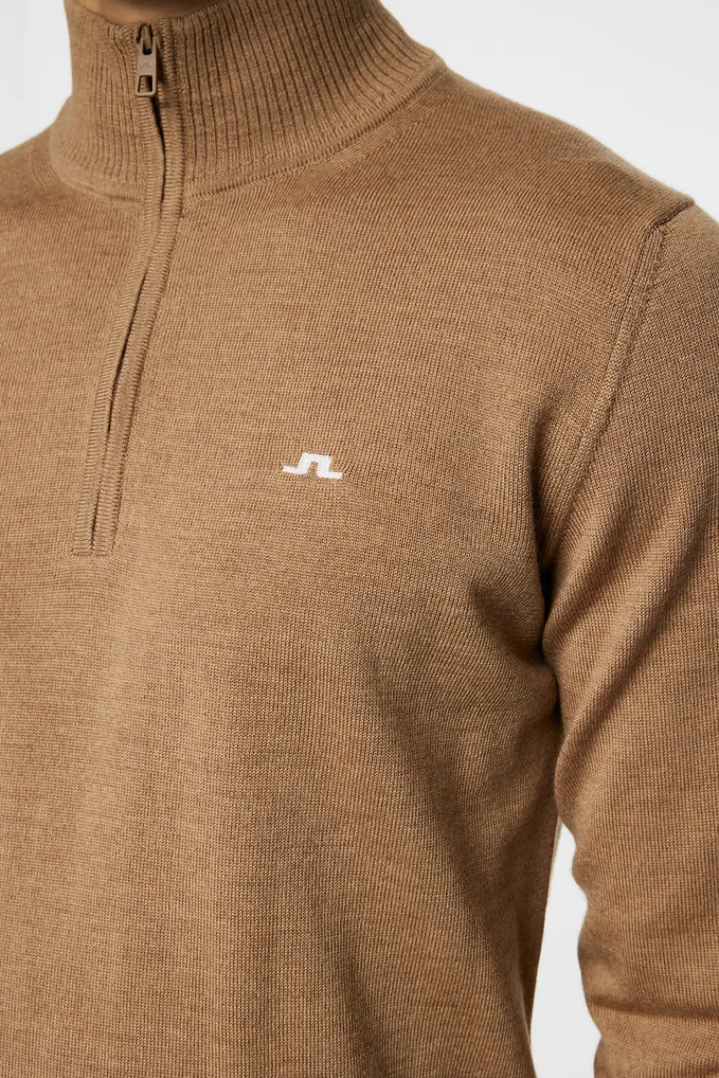 Golf | Stickat-J.Lindeberg Kian Zipped Sweater Tigers Eye