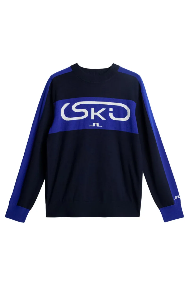Ski | Stickat-J.Lindeberg Kirby Knitted Sweater JL Navy