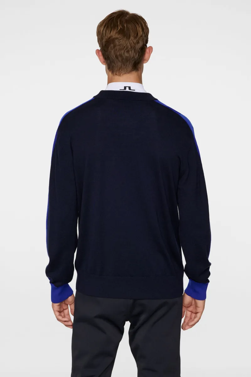 Ski | Stickat-J.Lindeberg Kirby Knitted Sweater JL Navy