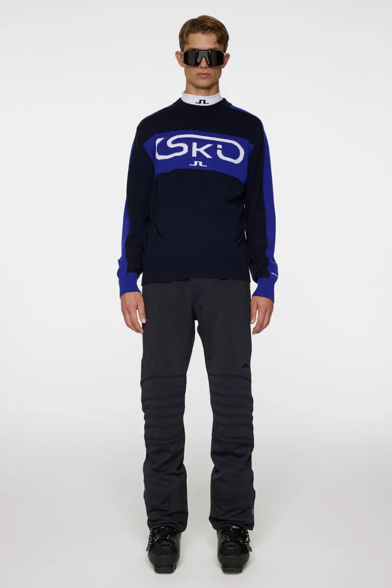 Ski | Stickat-J.Lindeberg Kirby Knitted Sweater JL Navy