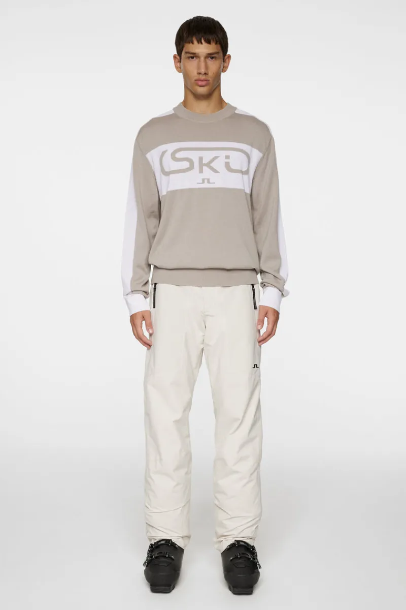 Ski | Stickat-J.Lindeberg Kirby Knitted Sweater Moonbeam