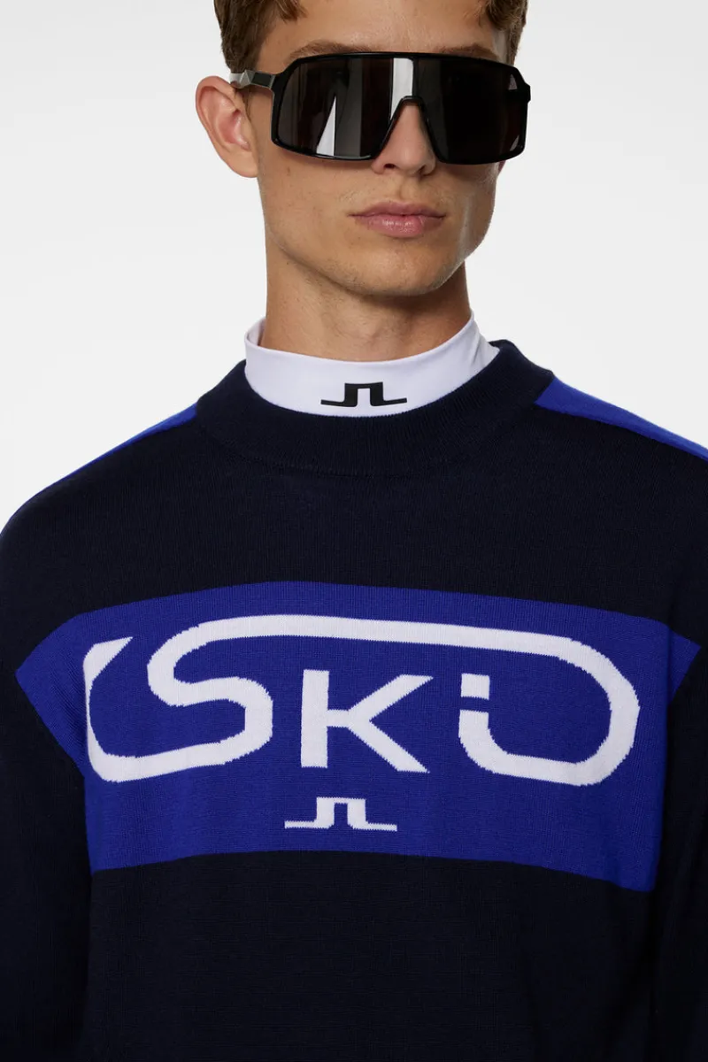 Ski | Stickat-J.Lindeberg Kirby Knitted Sweater JL Navy