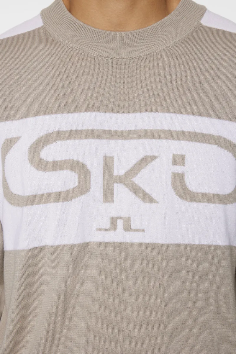 Ski | Stickat-J.Lindeberg Kirby Knitted Sweater Moonbeam