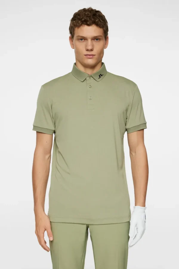 Golf | Pikétröjor-J.Lindeberg KV Print Polo Tour Geo Olive S