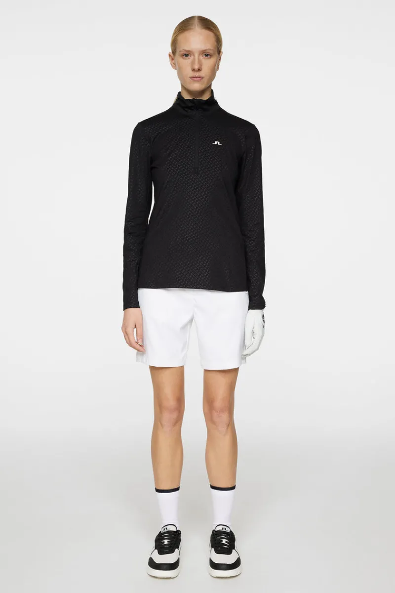 Golf | Bas- Och Mellanlager-J.Lindeberg Lauryn Quarter Zip Mid Layer Black