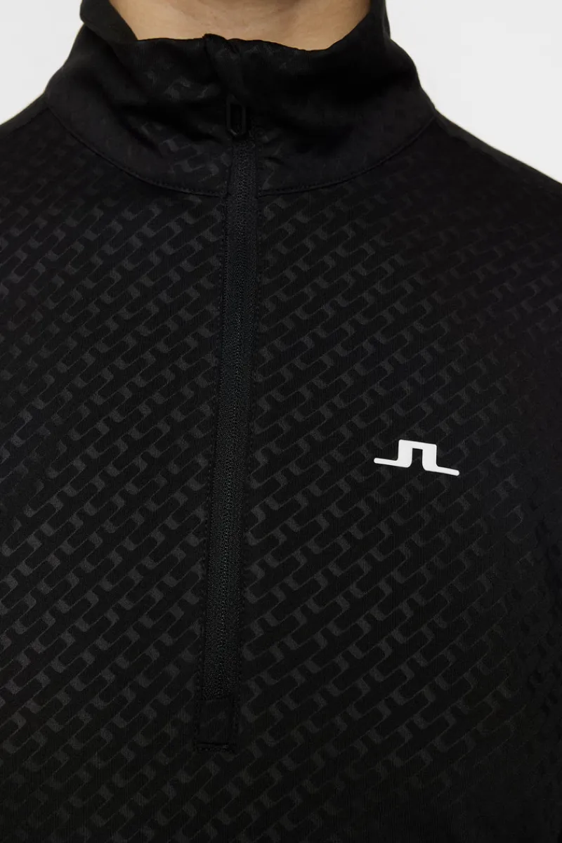 Golf | Bas- Och Mellanlager-J.Lindeberg Lauryn Quarter Zip Mid Layer Black