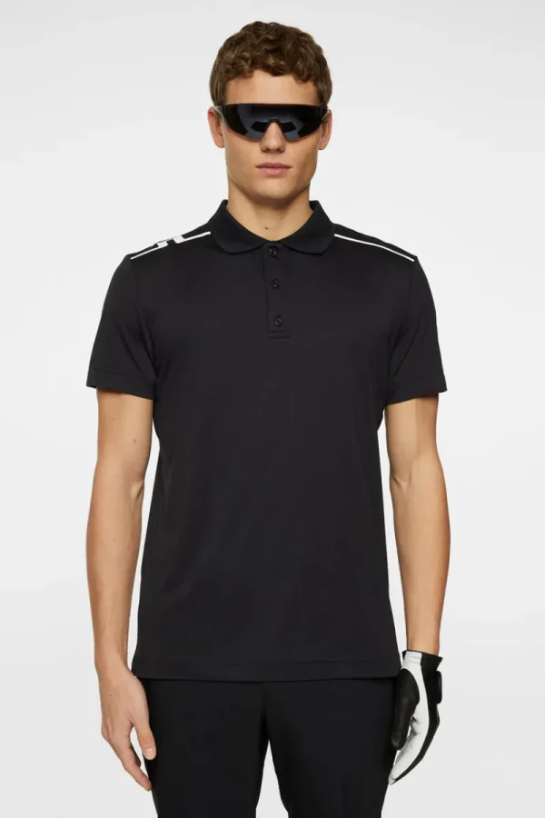 Golf | Pikétröjor-J.Lindeberg Lionel Polo Black