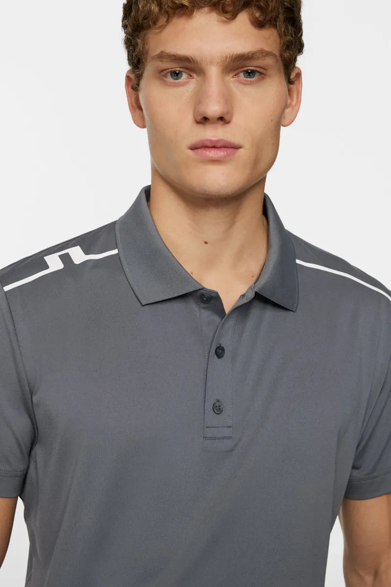 Golf | Pikétröjor-J.Lindeberg Lionel Polo Lava Smoke