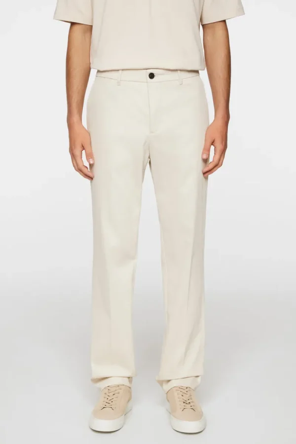 Byxor | Underdelar-J.Lindeberg Lois T Cotton Twill Pant Moonbeam