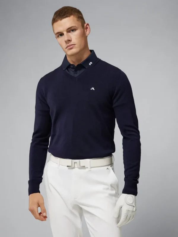 Stickat-J.Lindeberg Lymann Navy