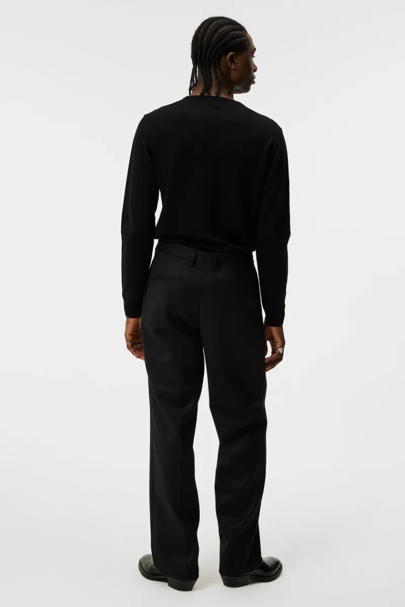 Överdelar | Stickat-J.Lindeberg Lymann Merino V-neck Sweater Black