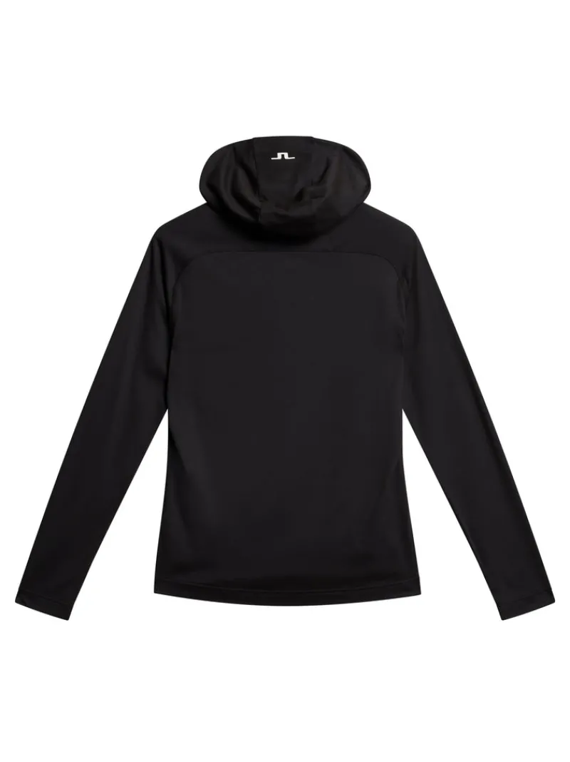 Golf | Bas- Och Mellanlager-J.Lindeberg Mario Quarter Zip Hood Black