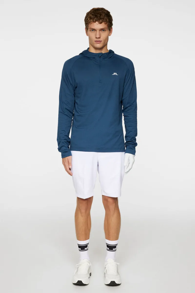 Golf | Bas- Och Mellanlager-J.Lindeberg Mario Quarter Zip Hood Key Largo