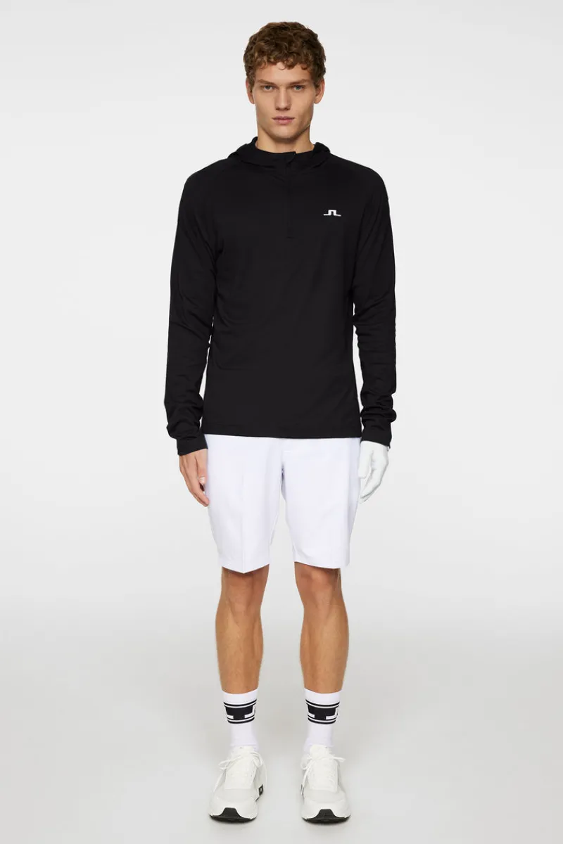 Golf | Bas- Och Mellanlager-J.Lindeberg Mario Quarter Zip Hood Black