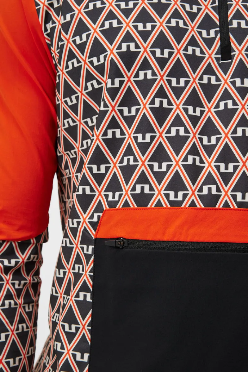 Bas- Och Mellanlager | Outdoor-J.Lindeberg Matias Print Mid Layer Geo Black