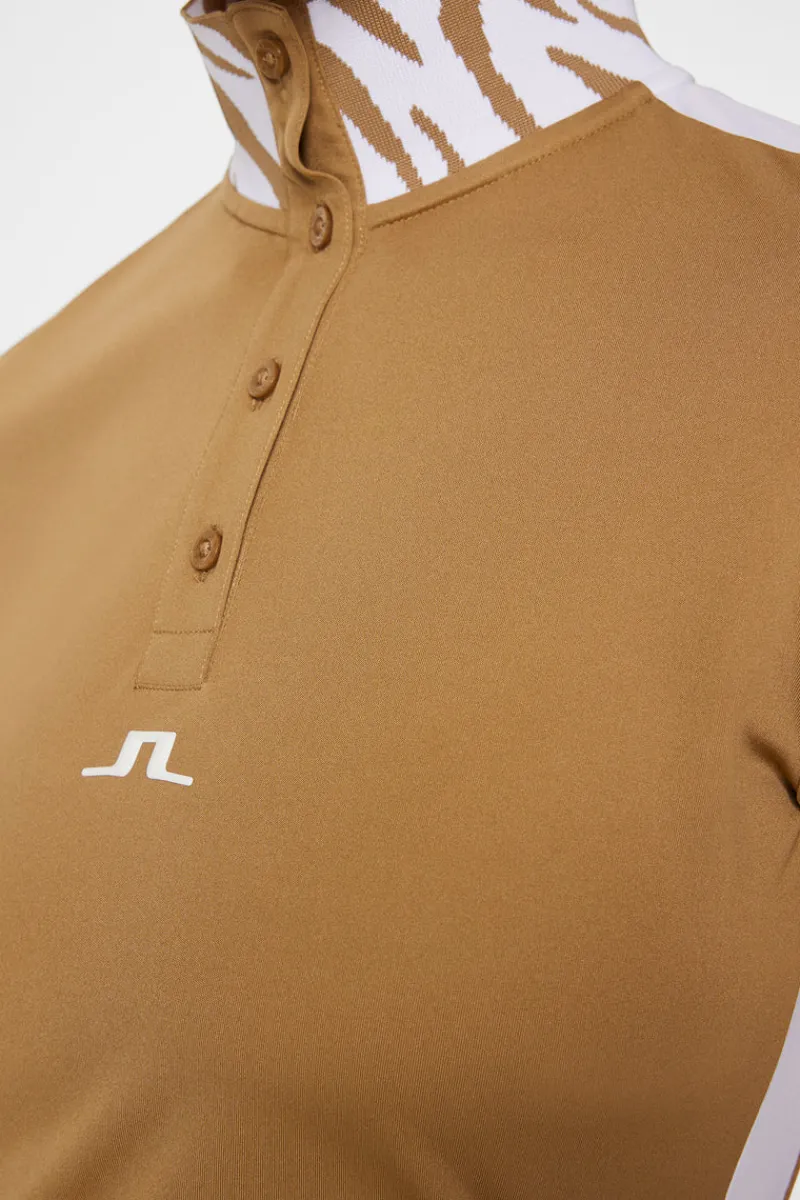 Golf | Överdelar-J.Lindeberg Pip Polo Tigers Eye